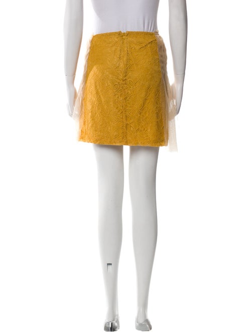 Rodarte Mesh Accents Mini Skirt