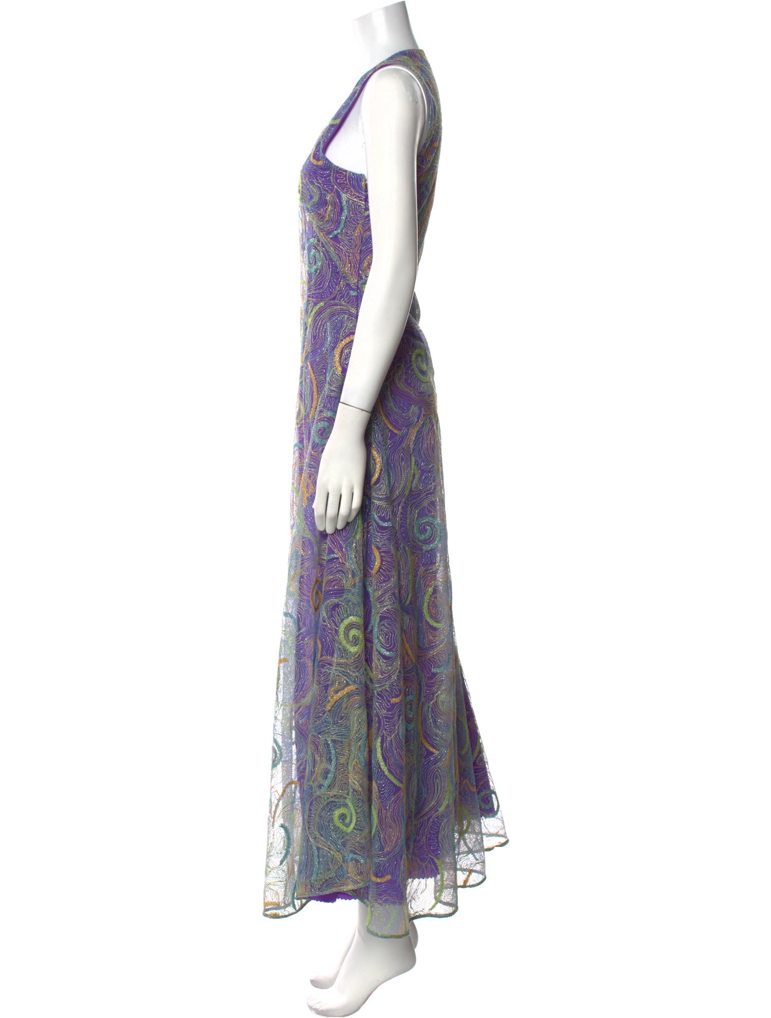 Rodarte Paisley Print Long Dress