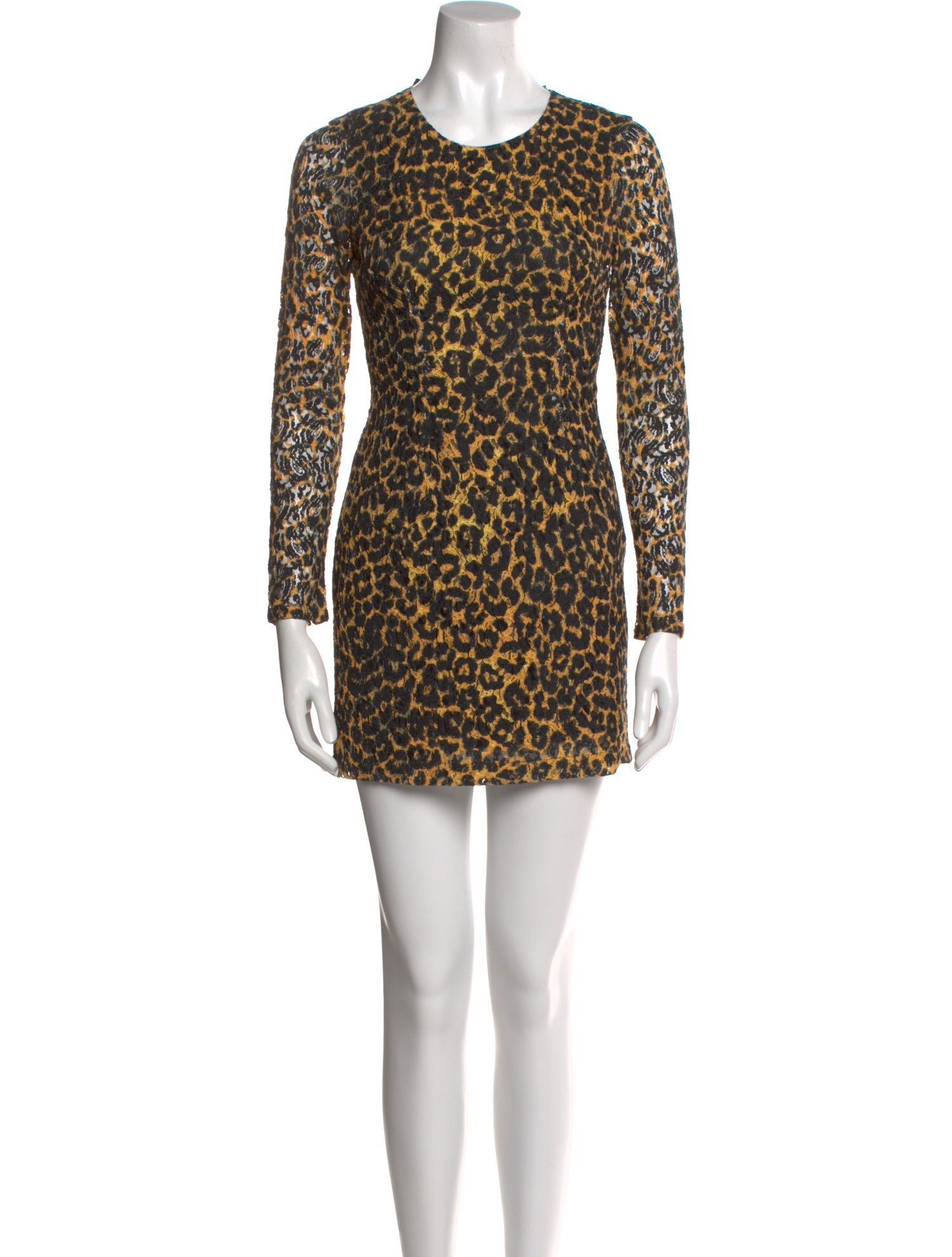 Rodarte Animal Print Mini Dress
