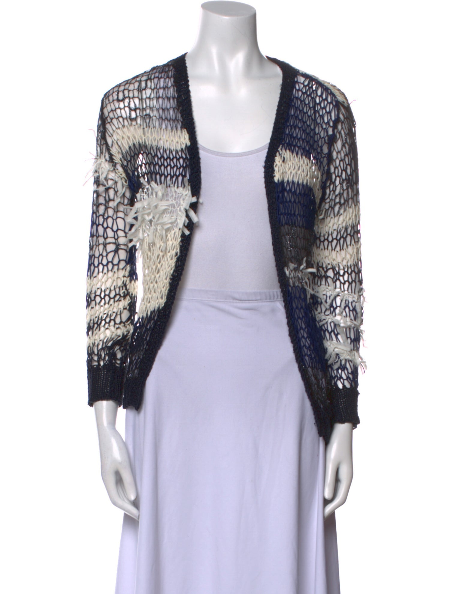 Rodarte Mohair Striped Sweater