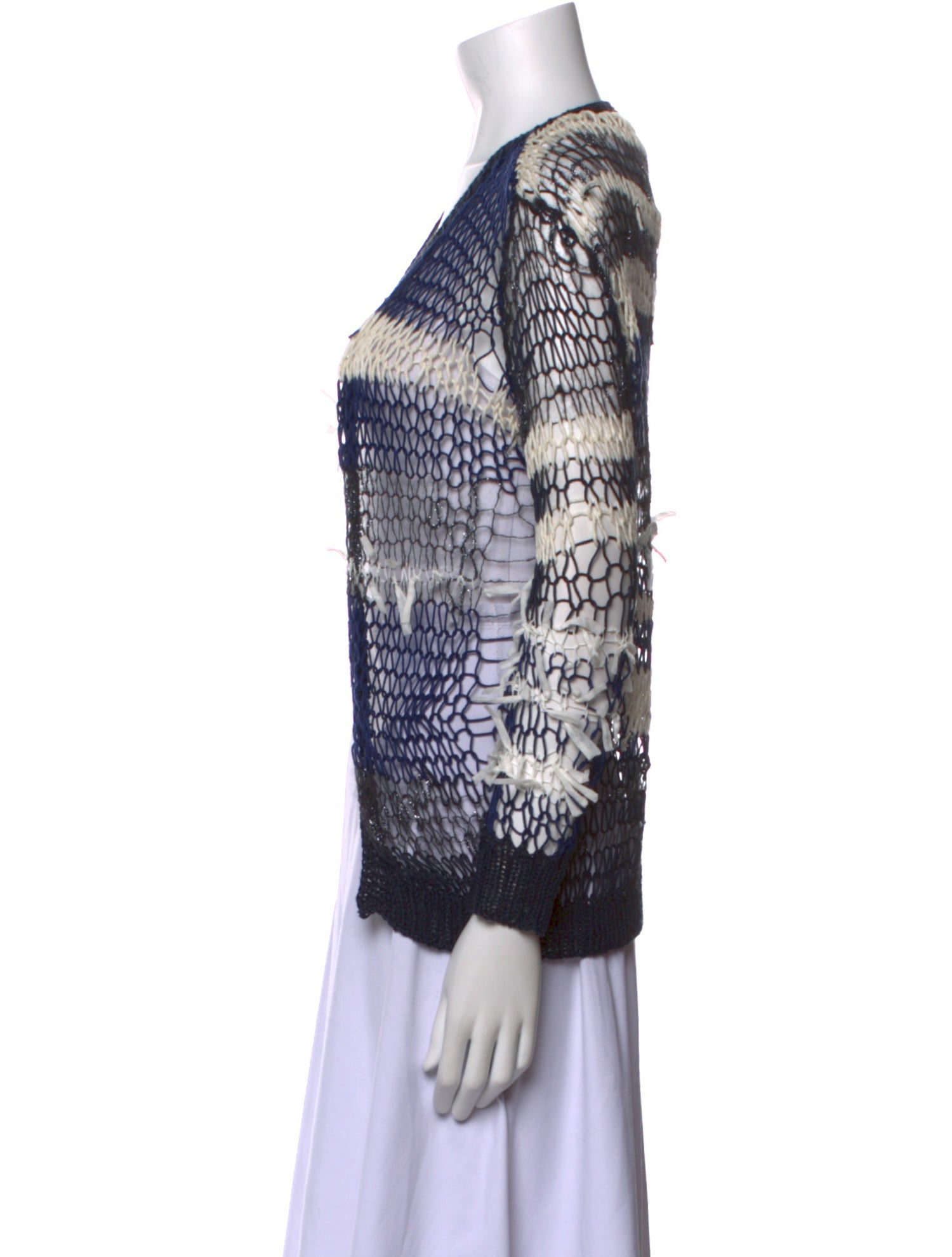 Rodarte Mohair Striped Sweater