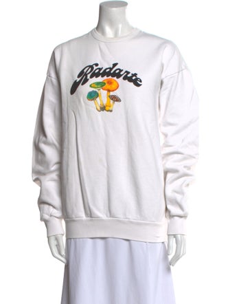 Rodarte Graphic Print Crew Neck Sweater