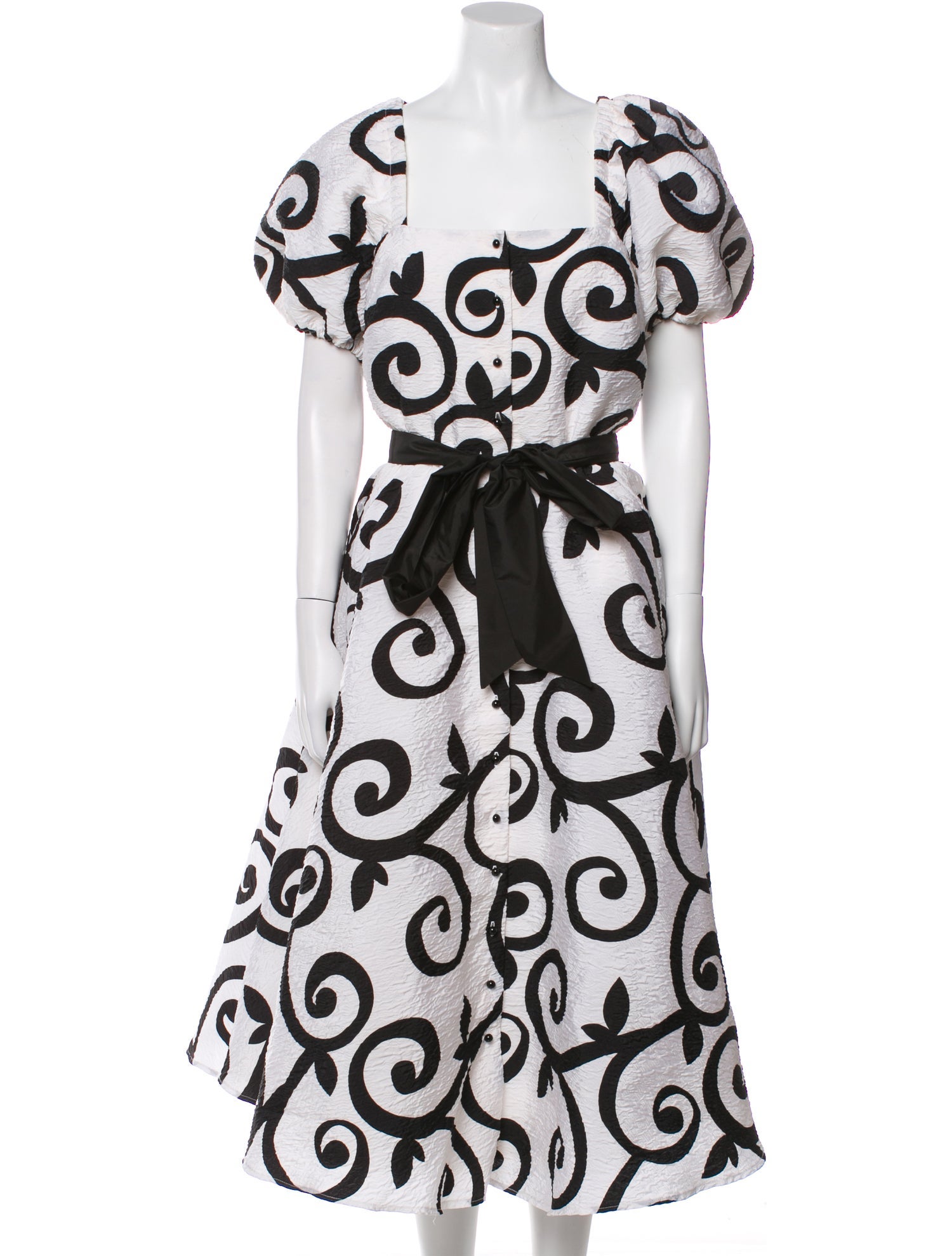 Rodarte Paisley Print Midi Length Dress