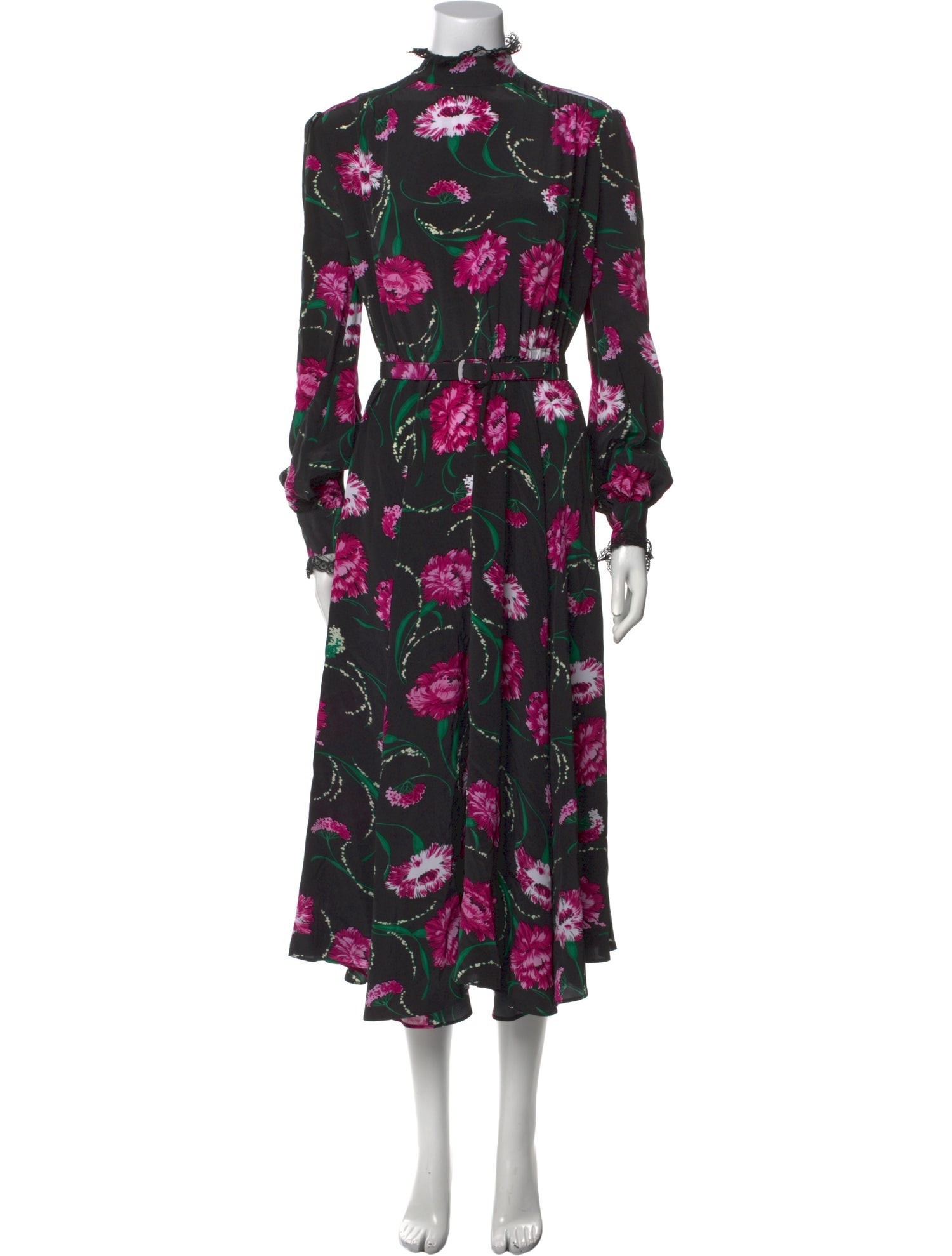 Rodarte Silk Midi Length Dress
