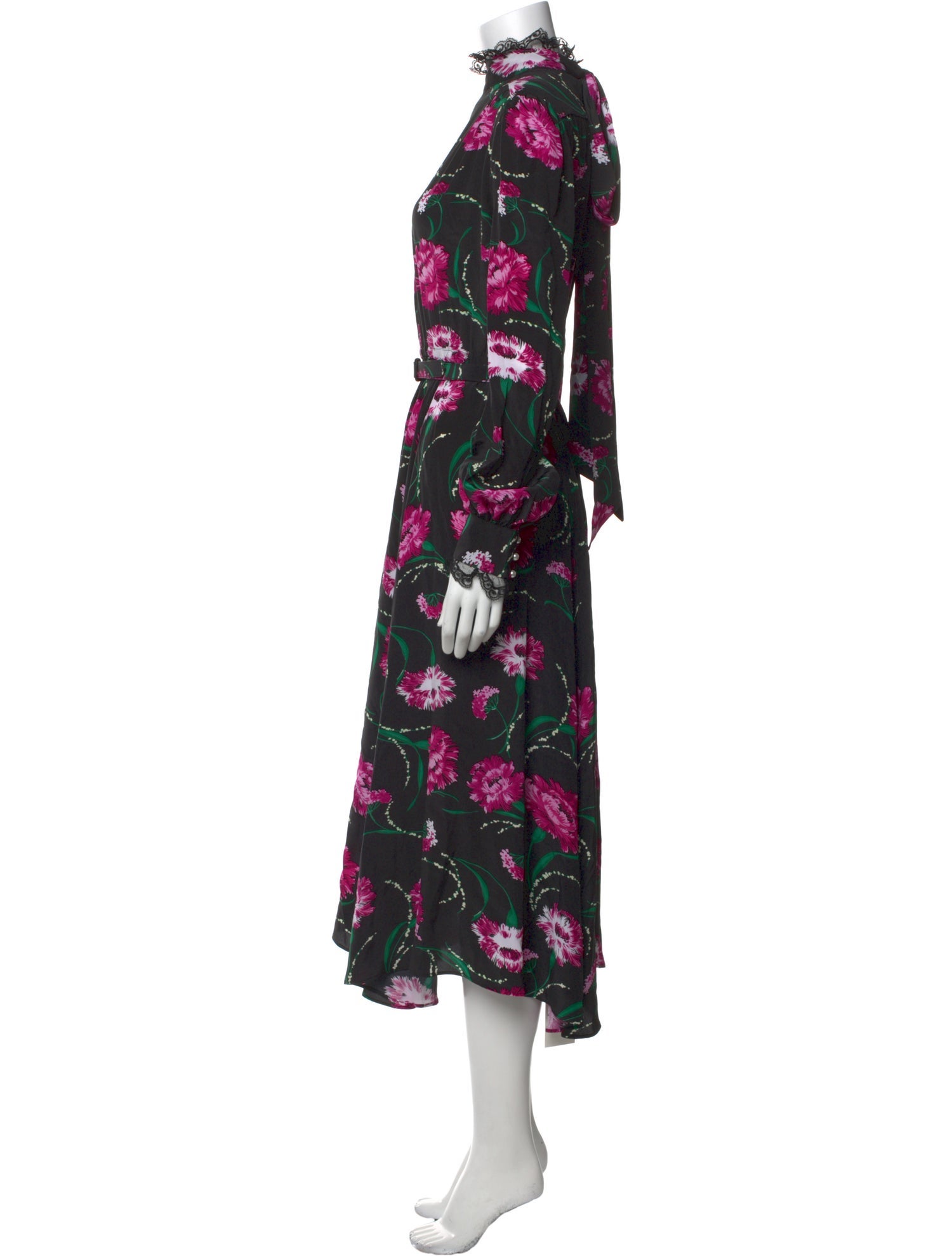 Rodarte Silk Midi Length Dress