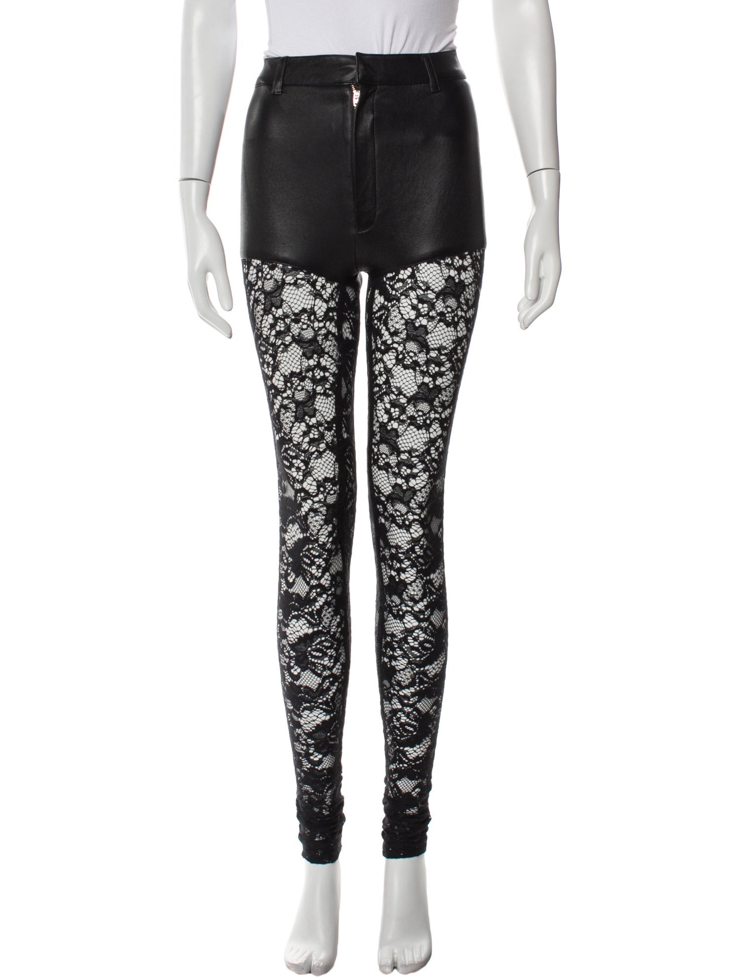 Rodarte Lace Pattern Skinny Leg Pants