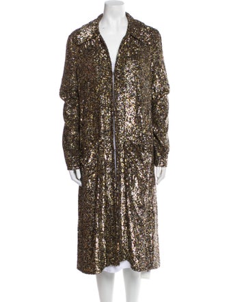 Rodarte Printed Faux Fur Coat