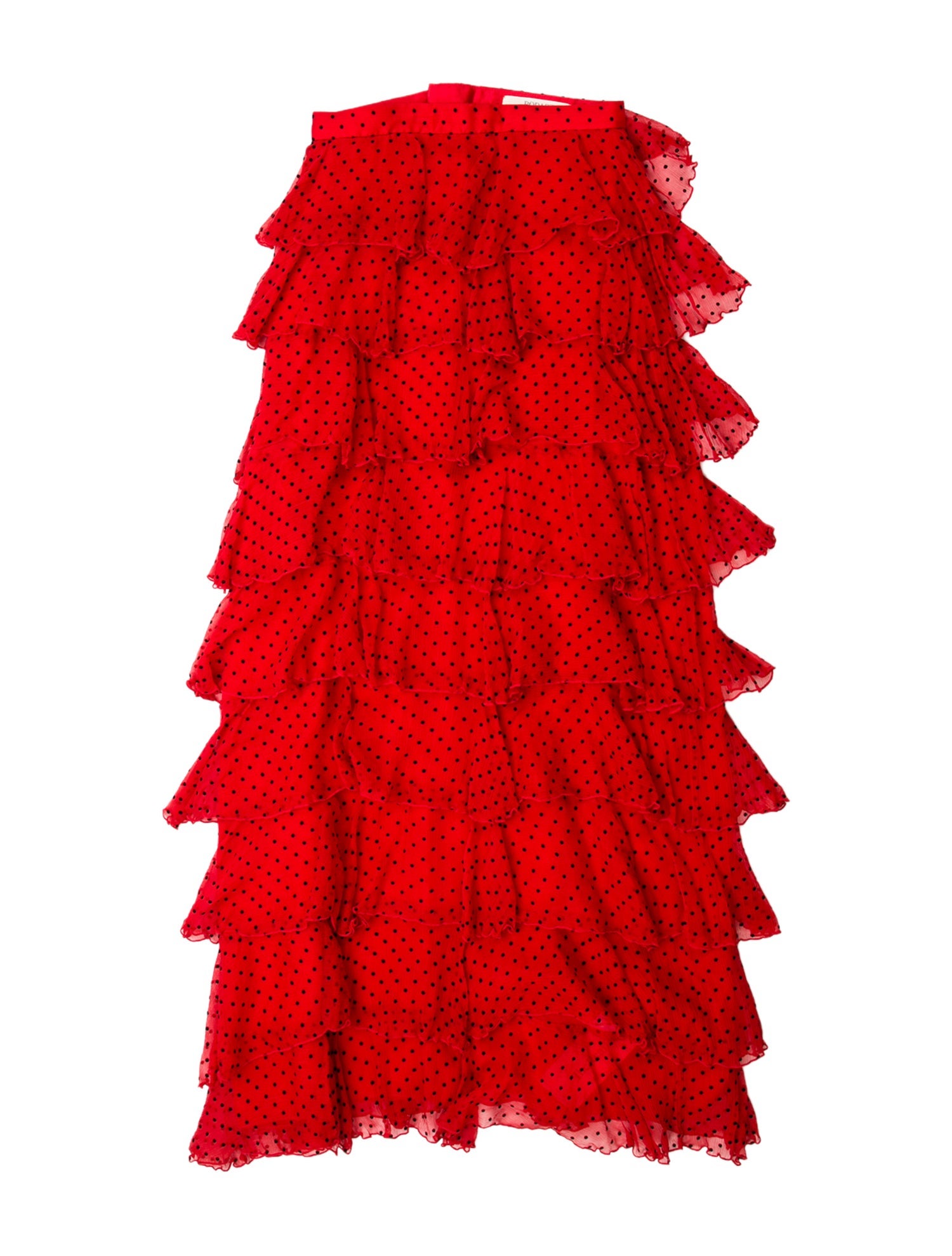 Rodarte Silk Midi Length Skirt