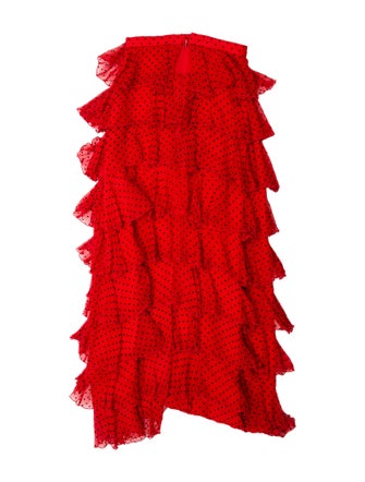 Rodarte Silk Midi Length Skirt