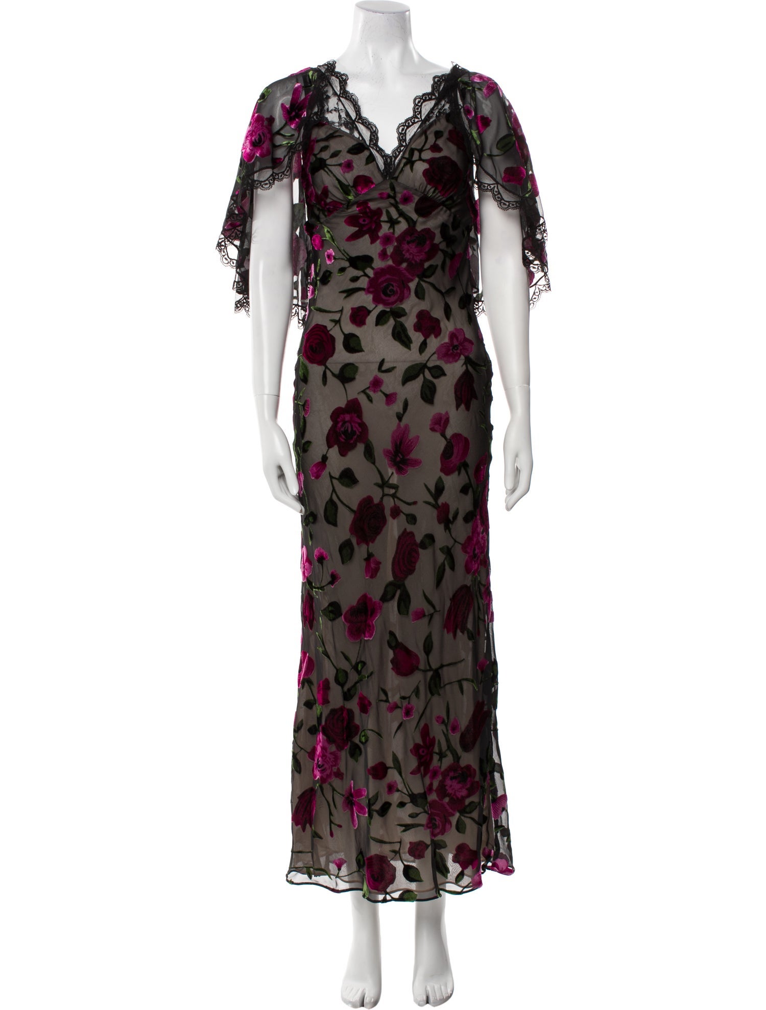 Rodarte Floral Print Long Dress