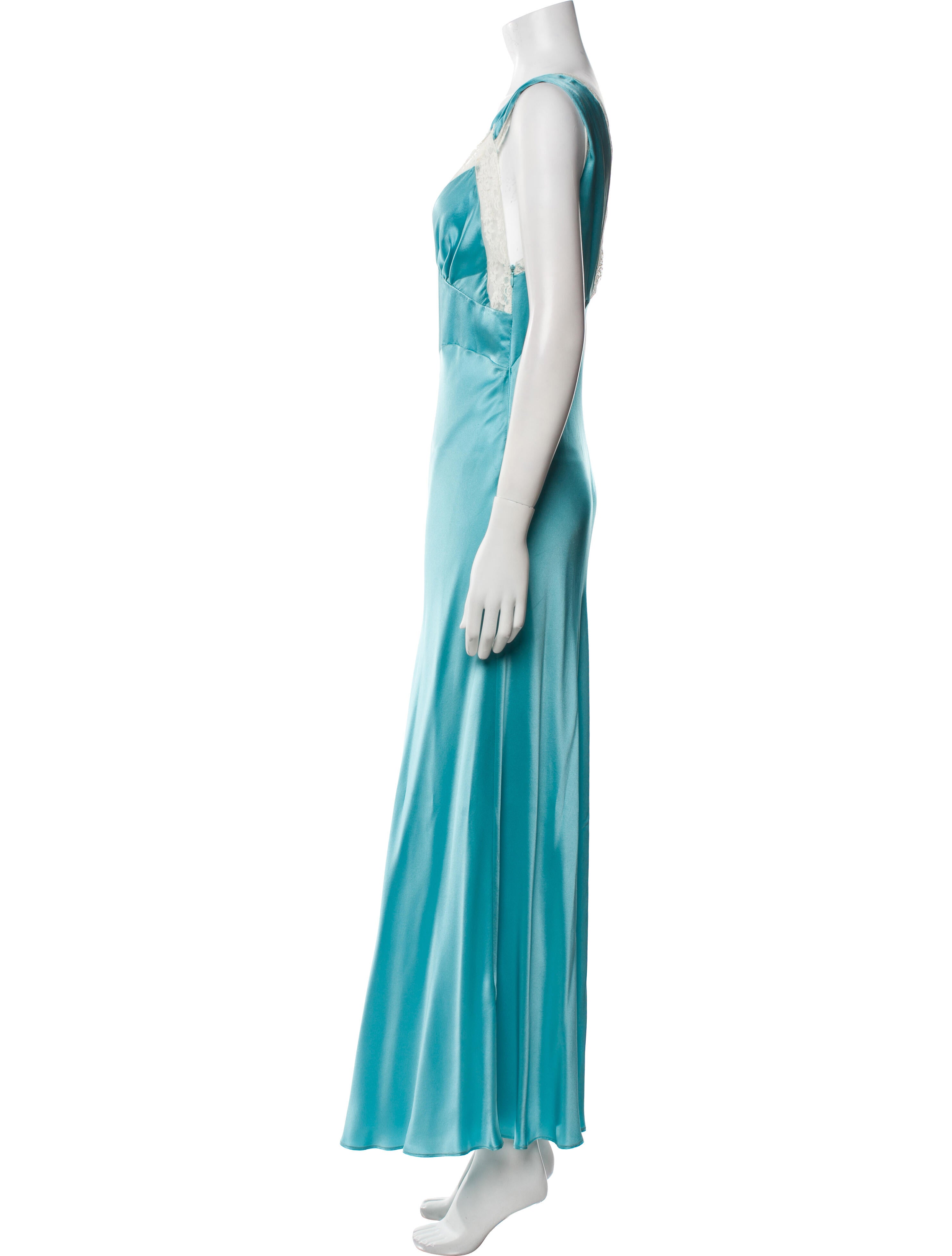 Rodarte V-Neck Long Dress