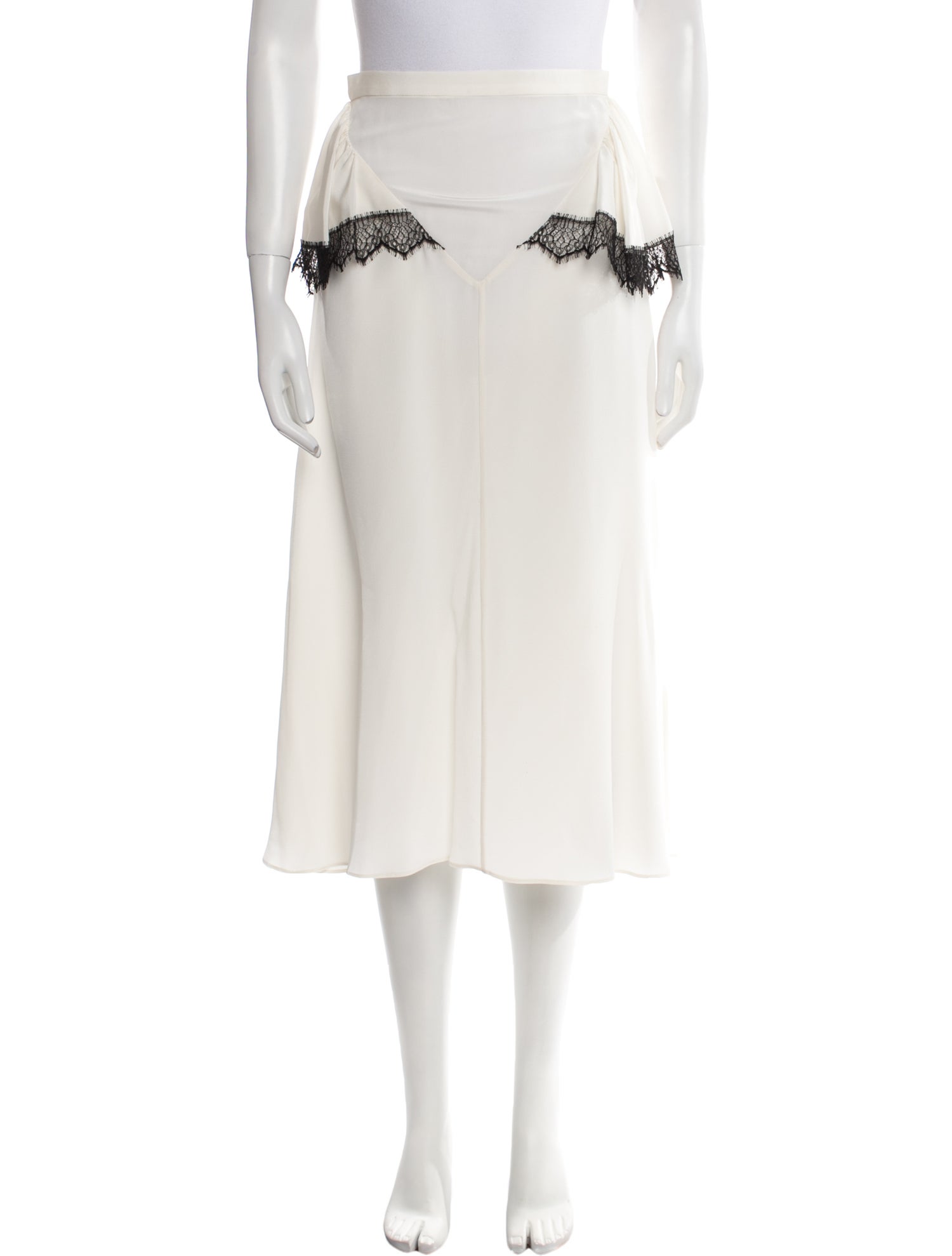 Rodarte Silk Midi Length Skirt