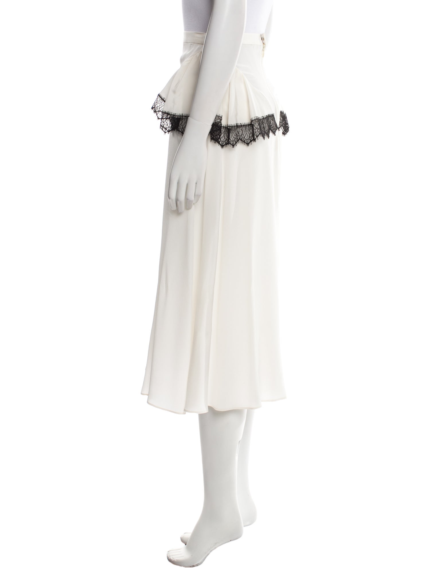 Rodarte Silk Midi Length Skirt