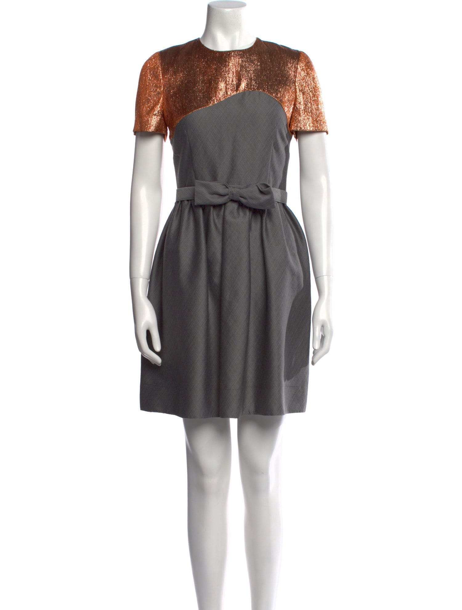 Rodarte Colorblock Pattern Mini Dress