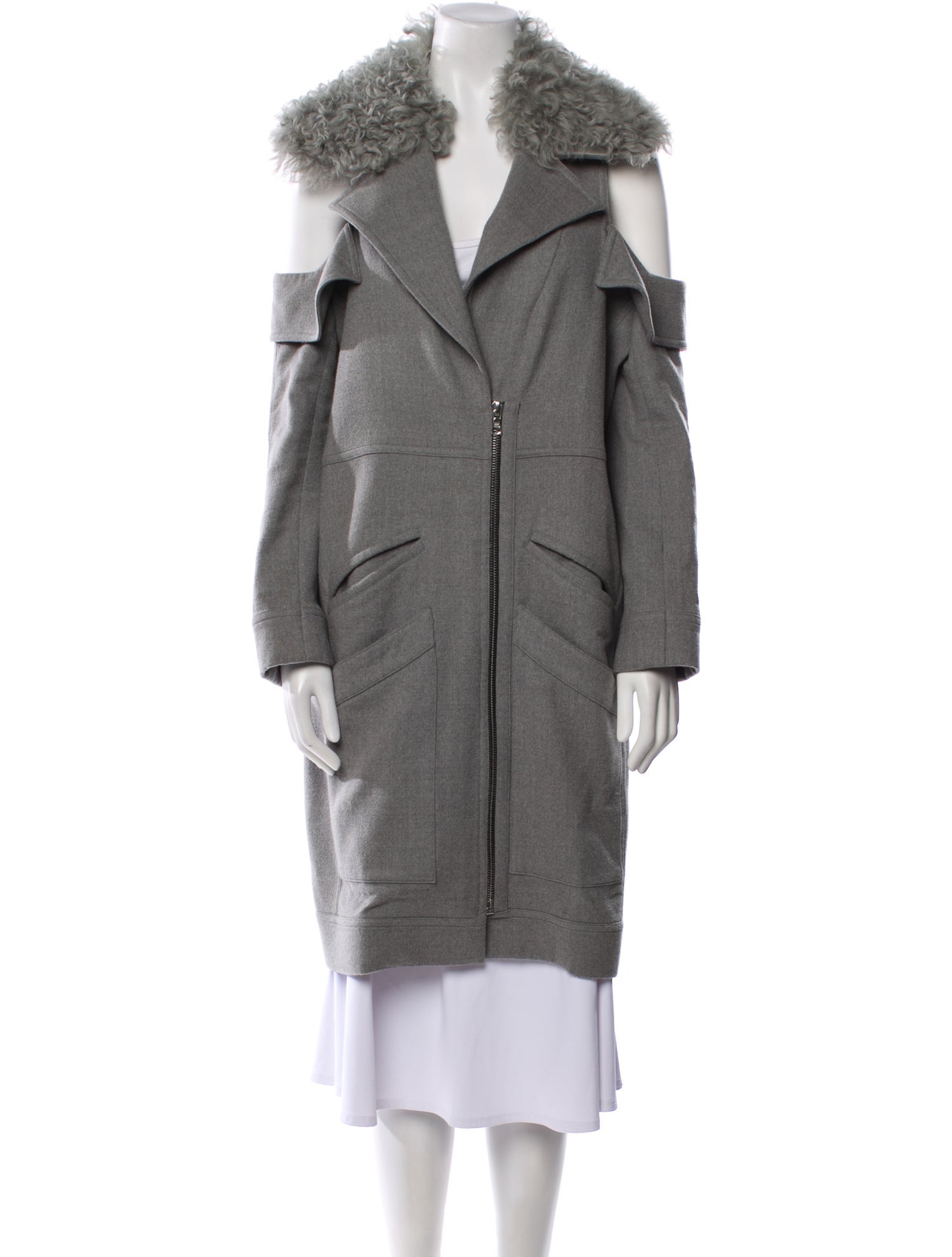 Rodarte Wool Fur Coat