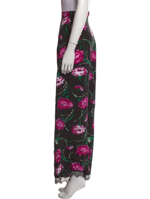 Rodarte Floral Print Wide Leg Pants