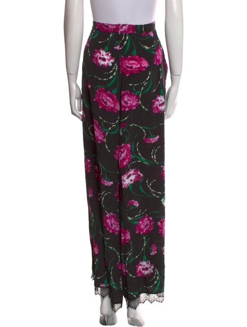 Rodarte Floral Print Wide Leg Pants