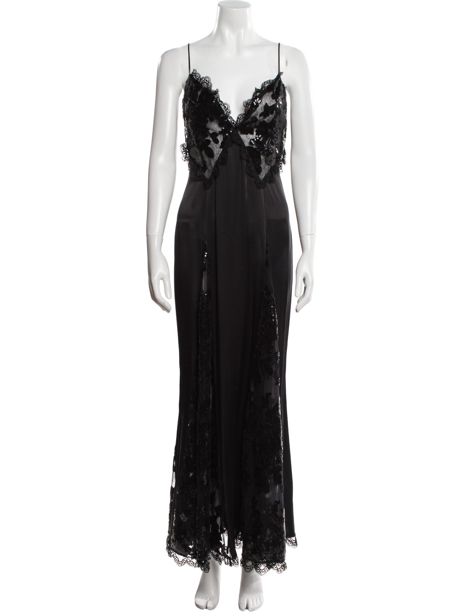 Rodarte V-Neck Long Dress