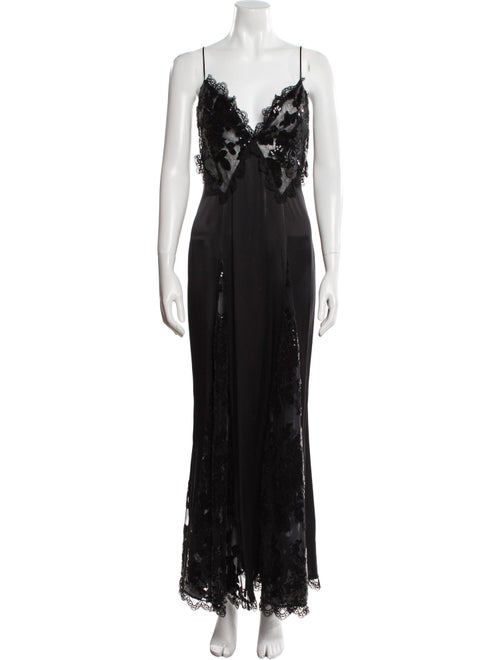 Rodarte V-Neck Long Dress