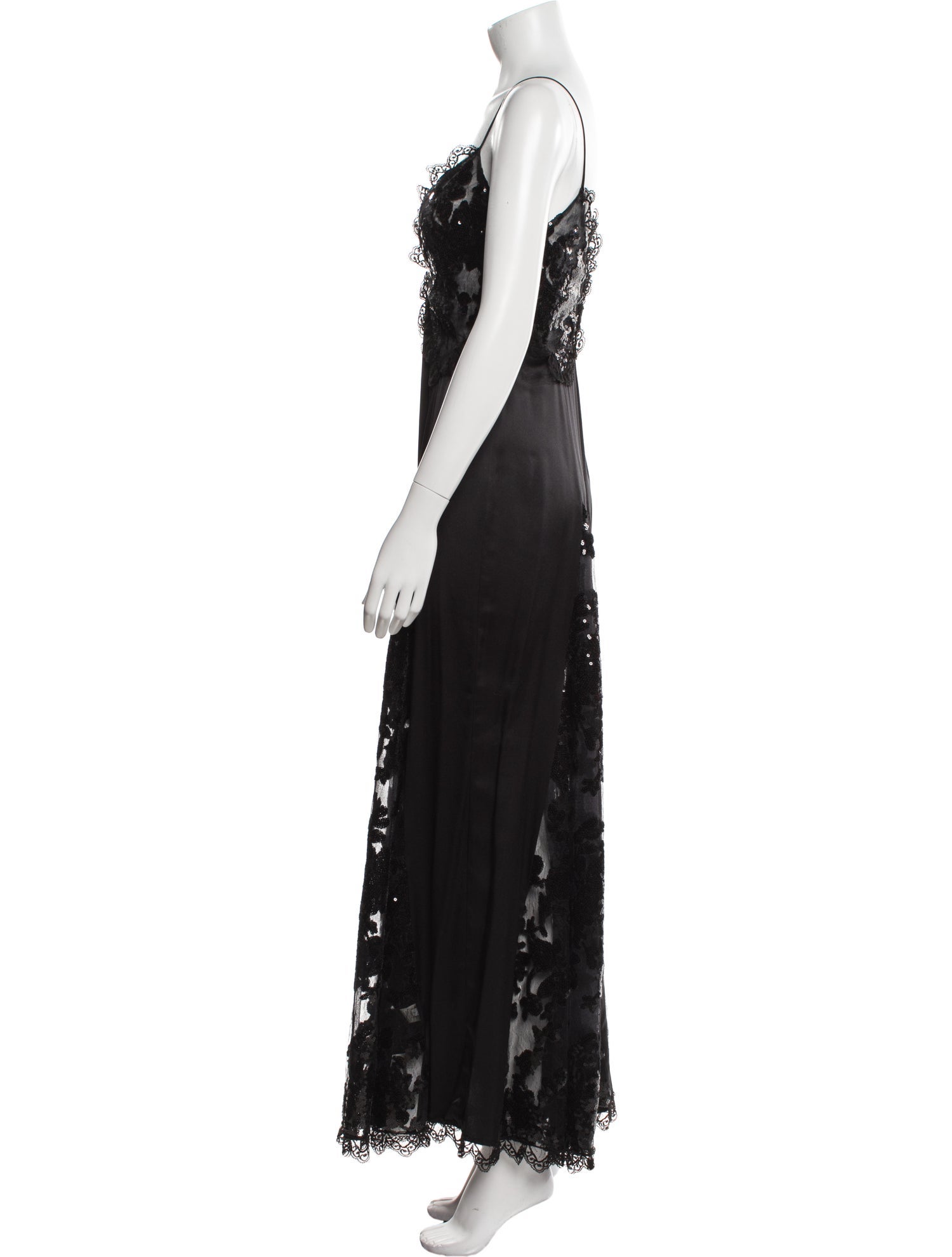Rodarte V-Neck Long Dress