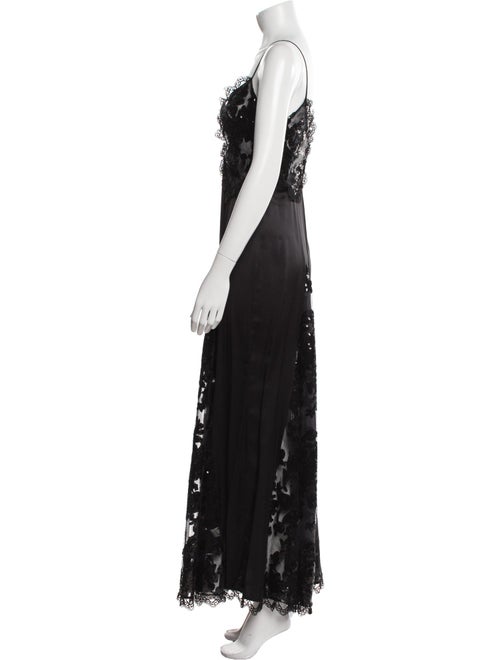 Rodarte V-Neck Long Dress