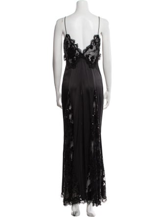 Rodarte V-Neck Long Dress