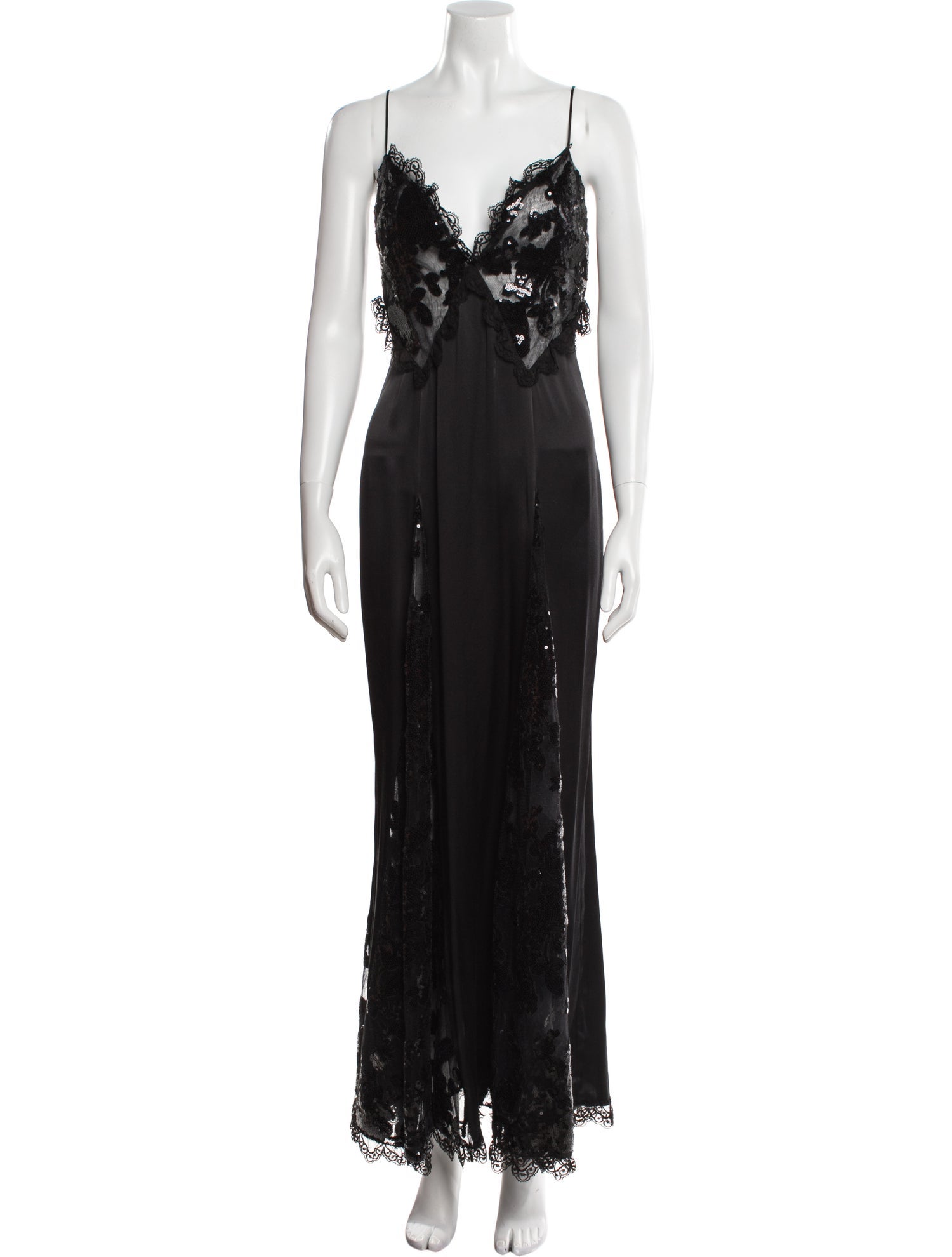 Rodarte V-Neck Long Dress