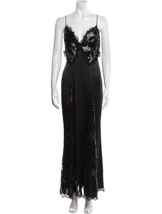 Rodarte V-Neck Long Dress