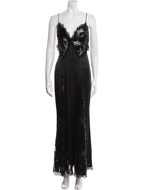 Rodarte V-Neck Long Dress