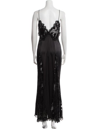 Rodarte V-Neck Long Dress