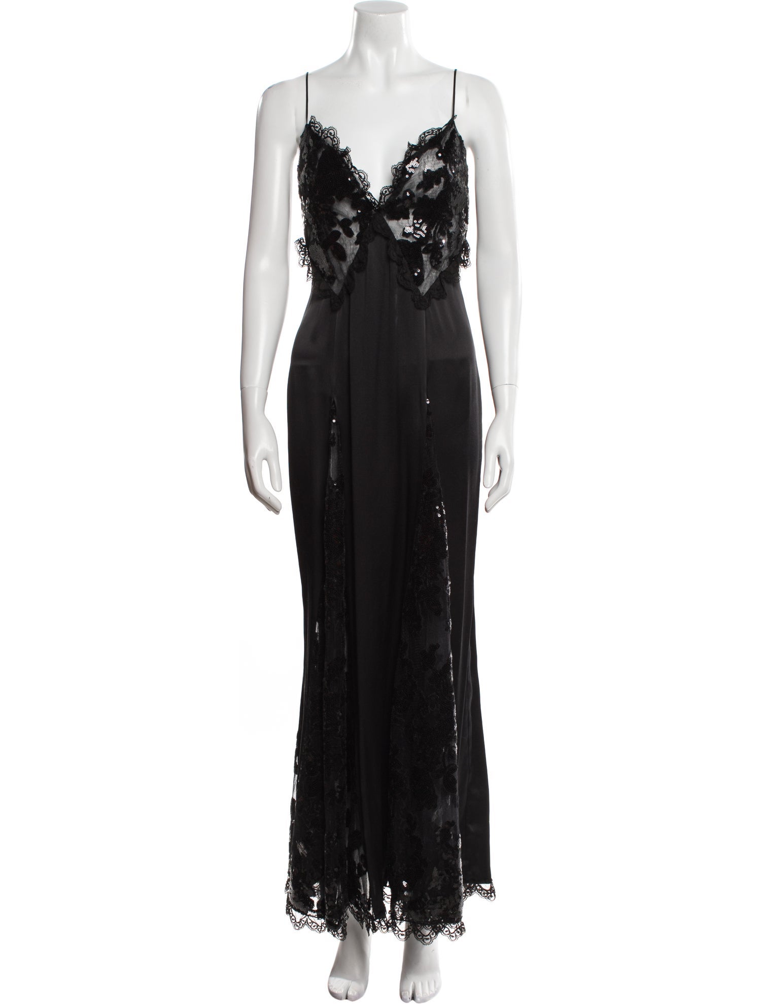 Rodarte V-Neck Long Dress