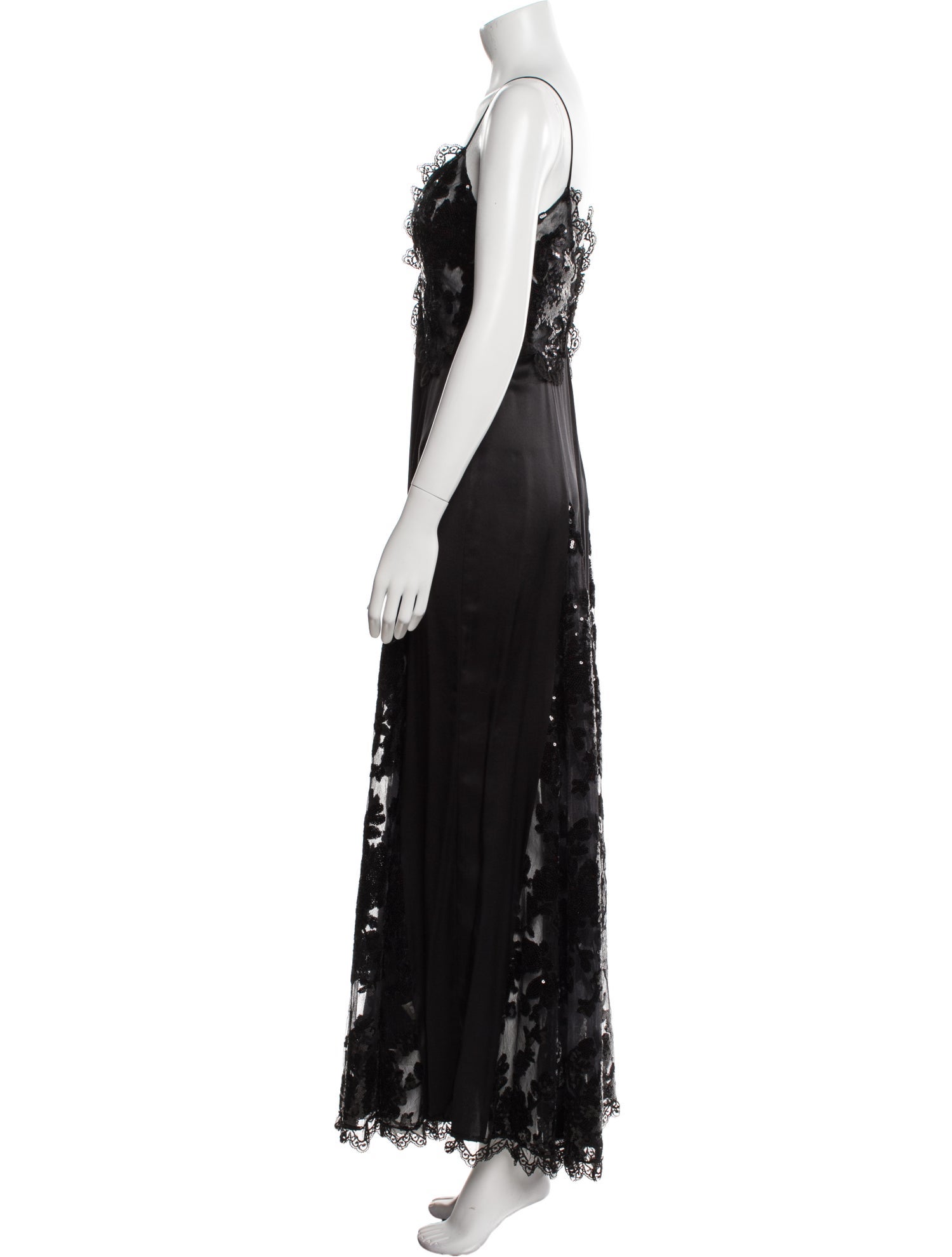 Rodarte V-Neck Long Dress