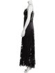 Rodarte V-Neck Long Dress