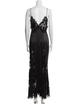 Rodarte V-Neck Long Dress