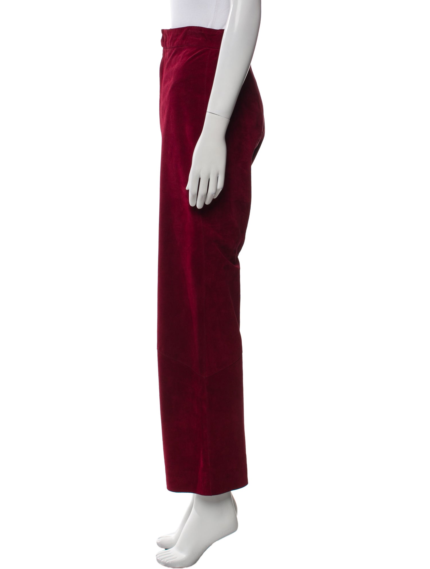 Rodarte Suede Wide Leg Pants