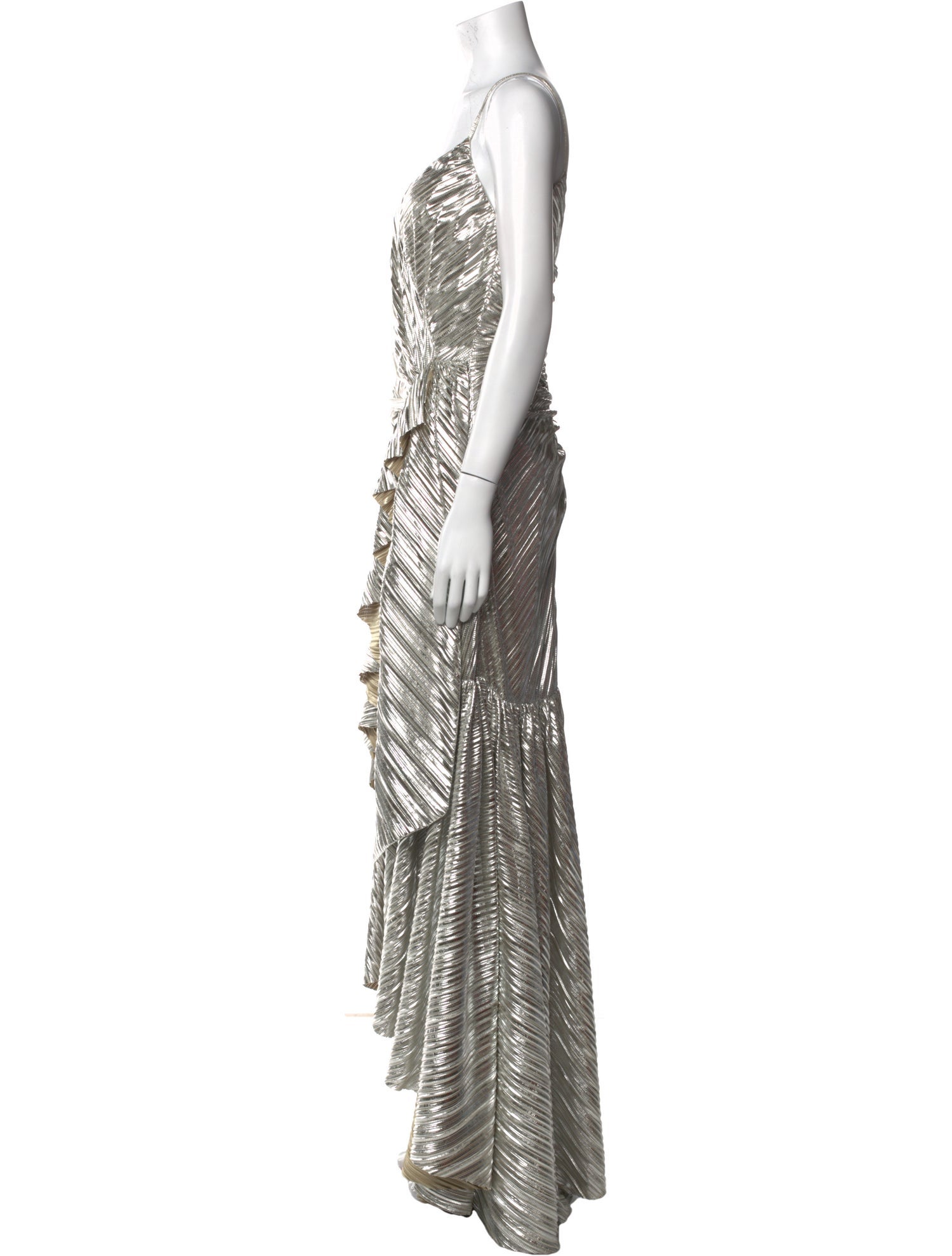 Rodarte One-Shoulder Long Dress