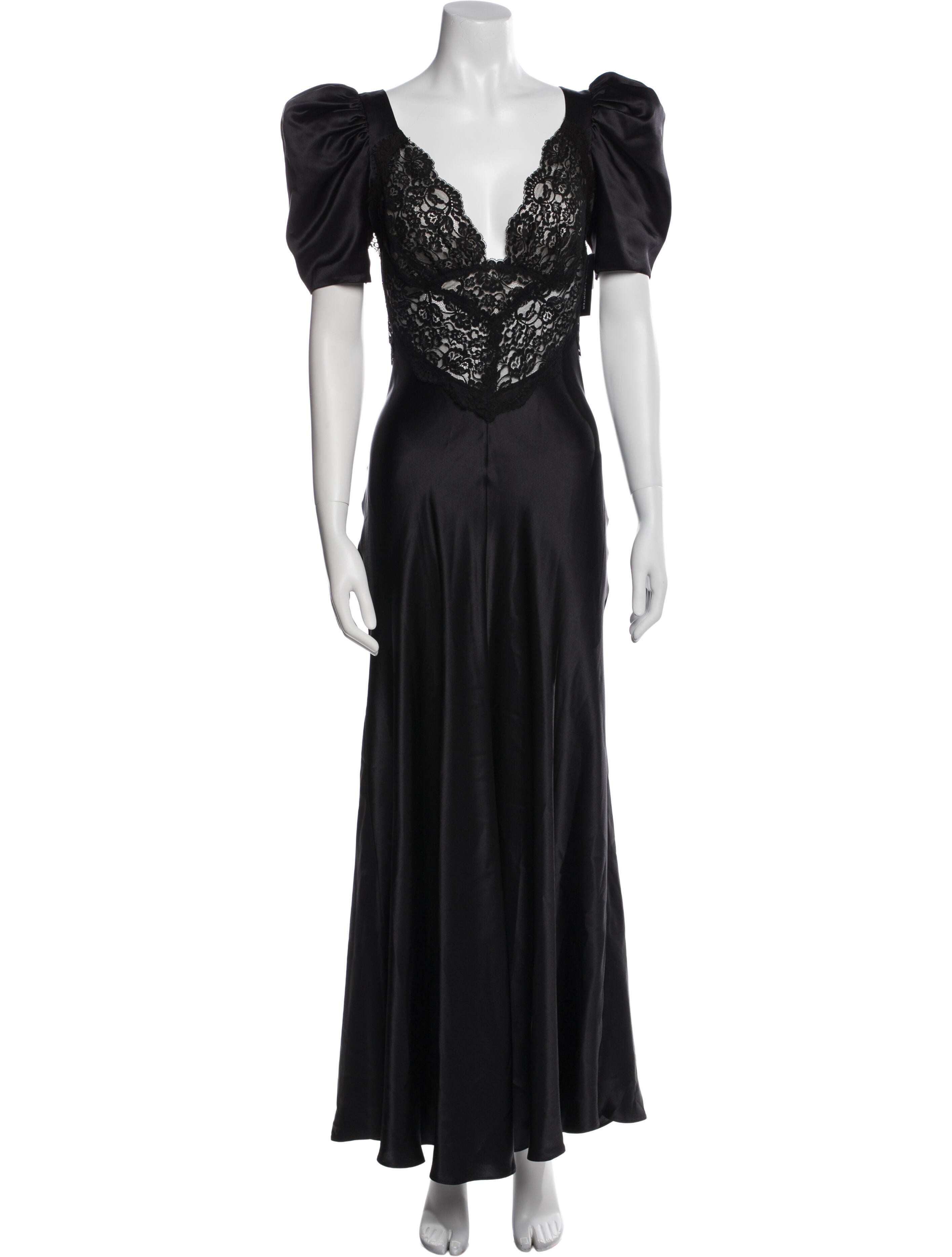 Rodarte V-Neck Long Dress