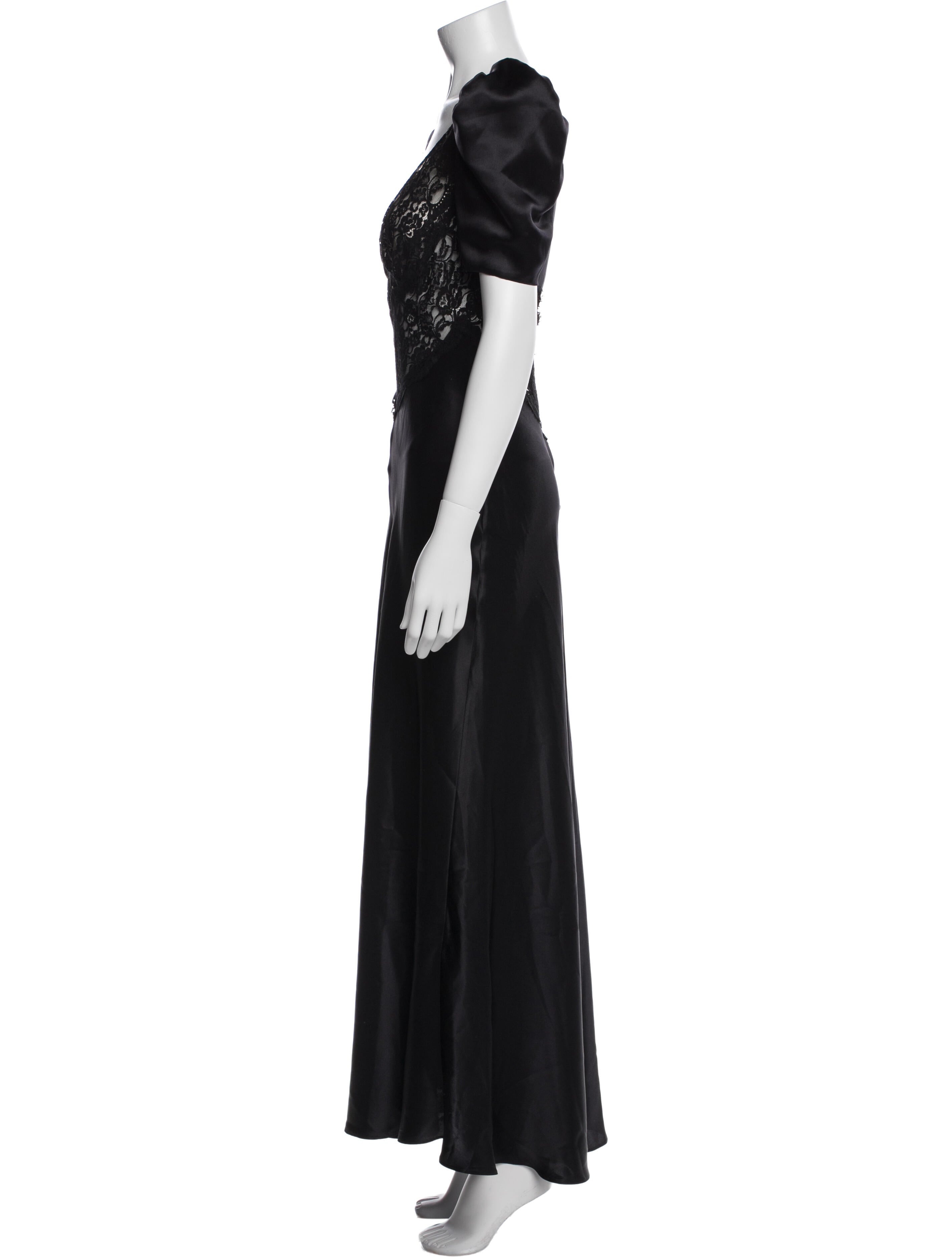 Rodarte V-Neck Long Dress