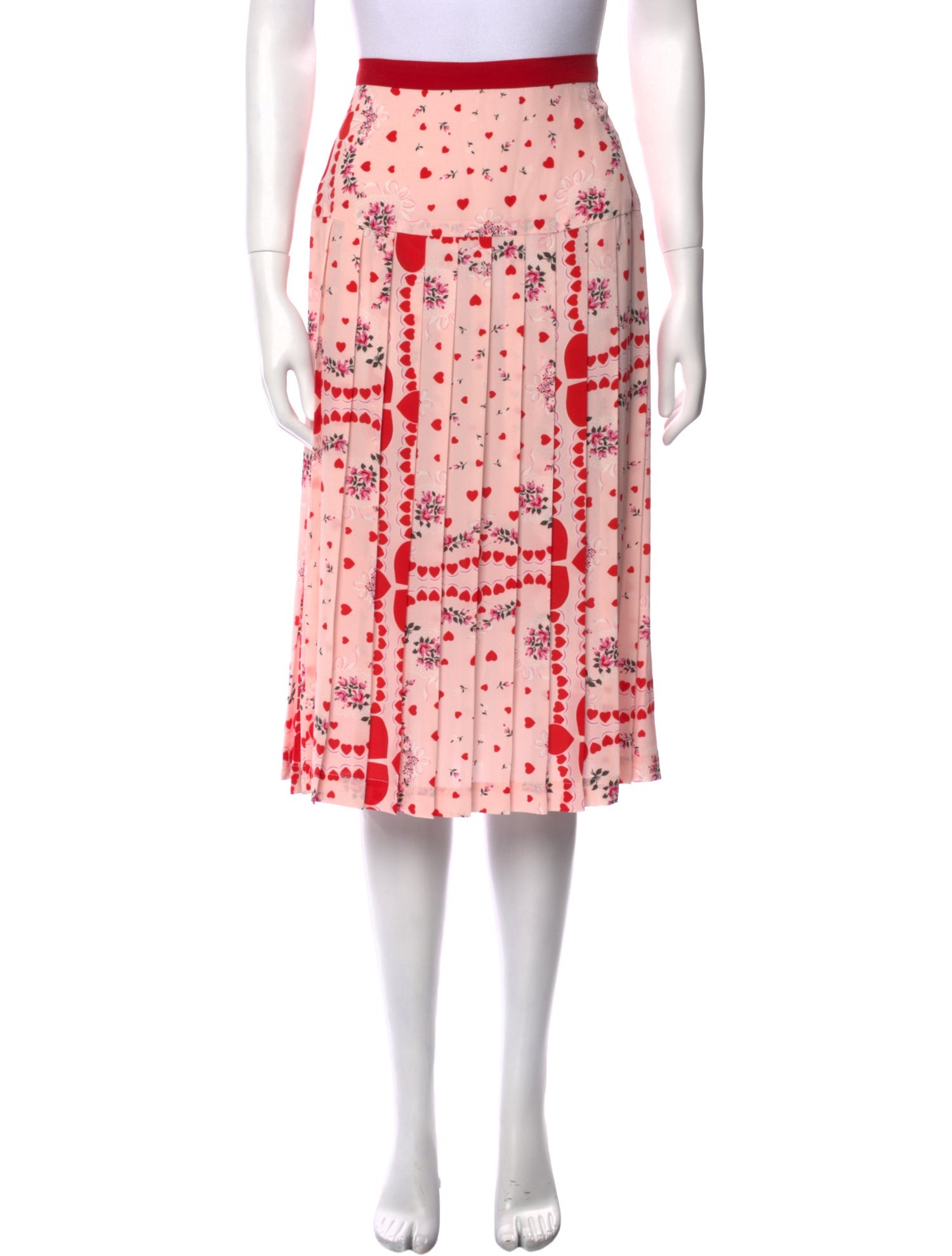 Rodarte Silk Midi Length Skirt