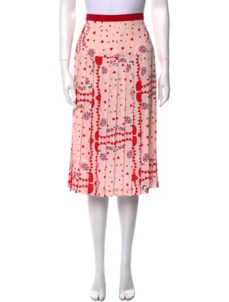 Rodarte Silk Midi Length Skirt