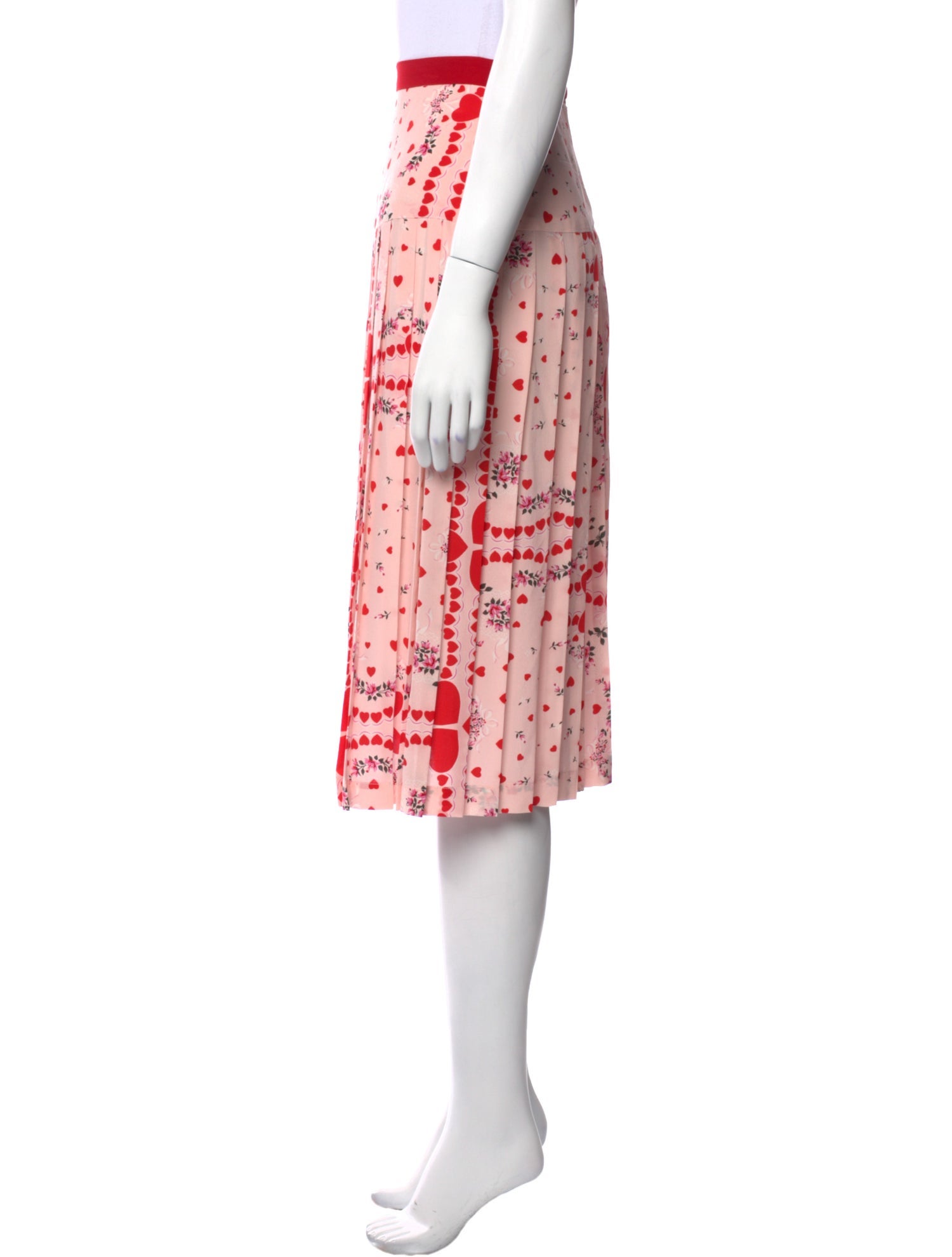 Rodarte Silk Midi Length Skirt