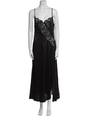 Rodarte Silk Lace Trim Embellishment Nightgown