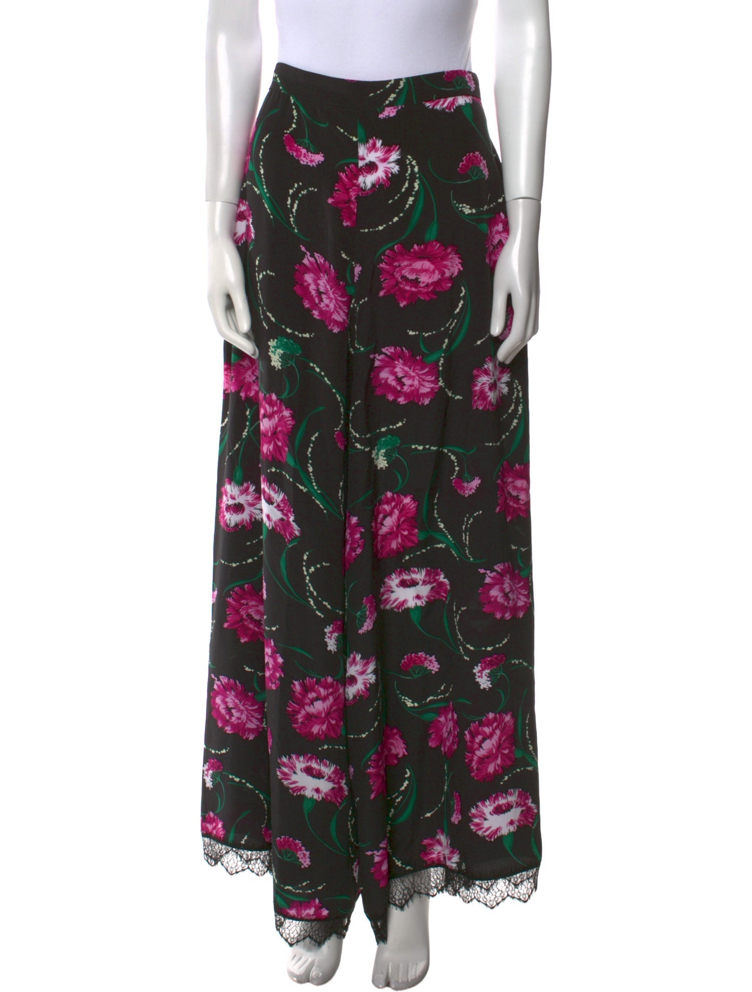 Rodarte Silk Wide Leg Pants