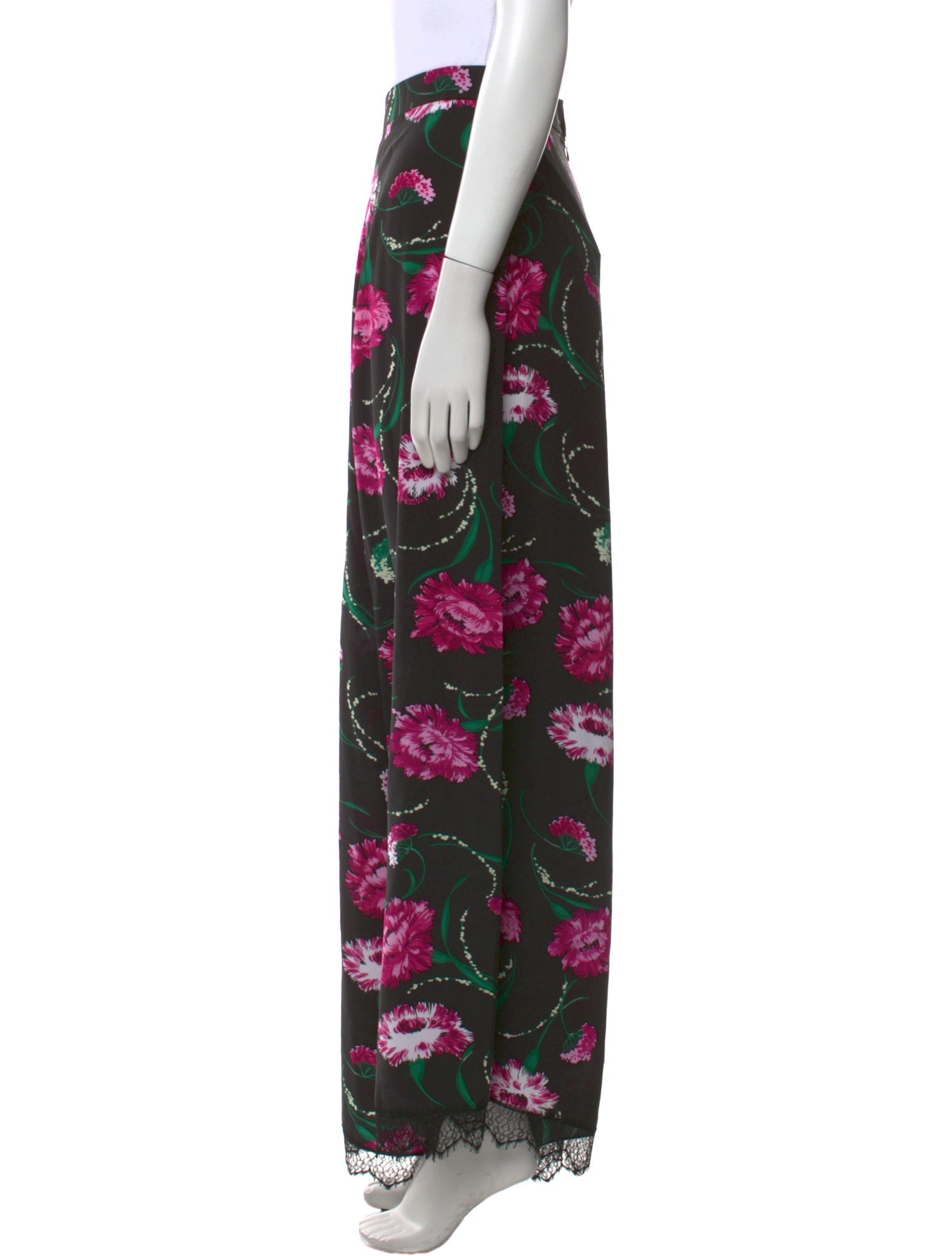 Rodarte Silk Wide Leg Pants