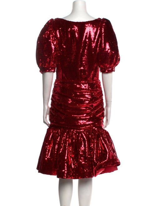 Rodarte V-Neck Knee-Length Dress