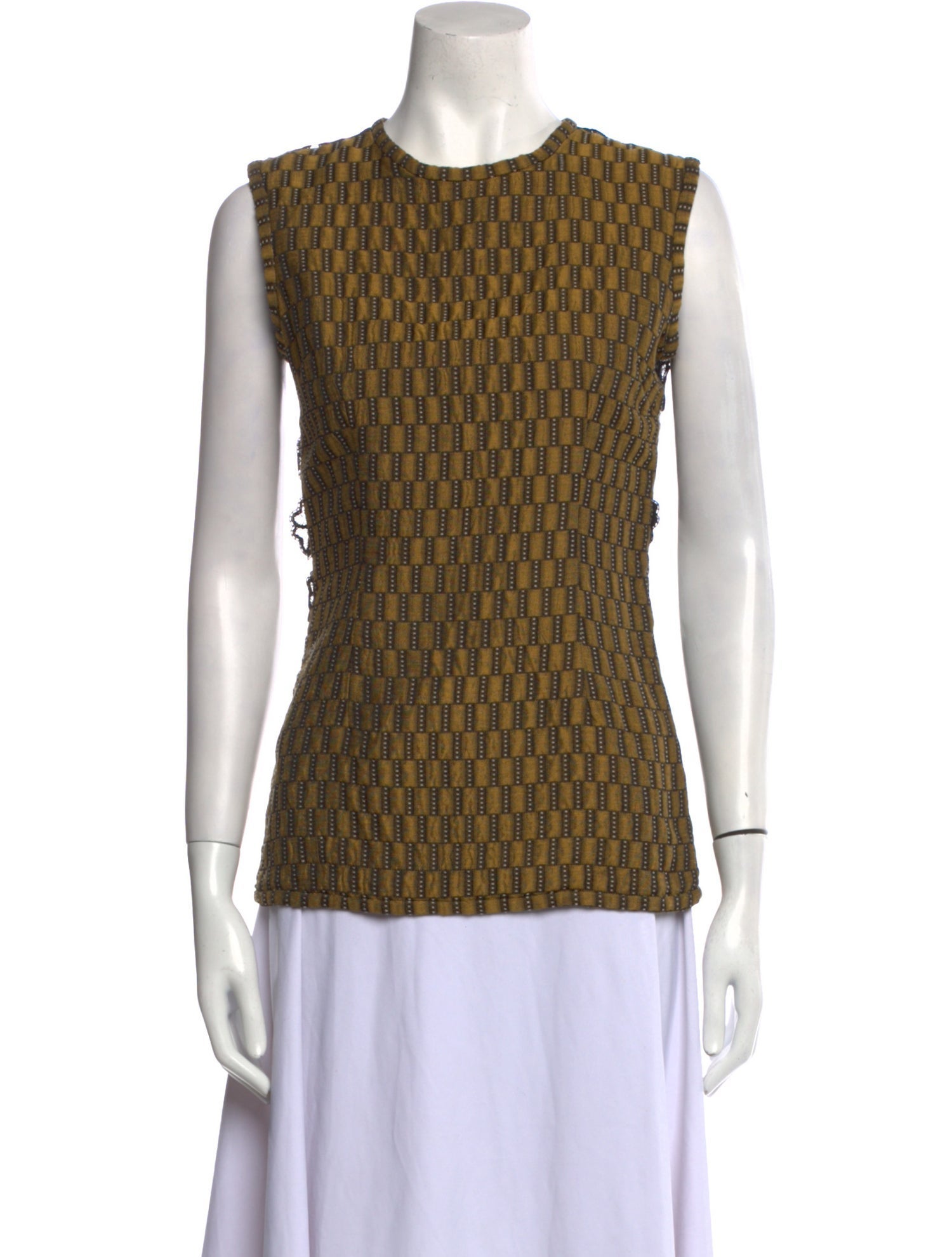 Rodarte Printed Crew Neck Top