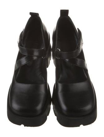 Rodarte Leather T-Strap Pumps