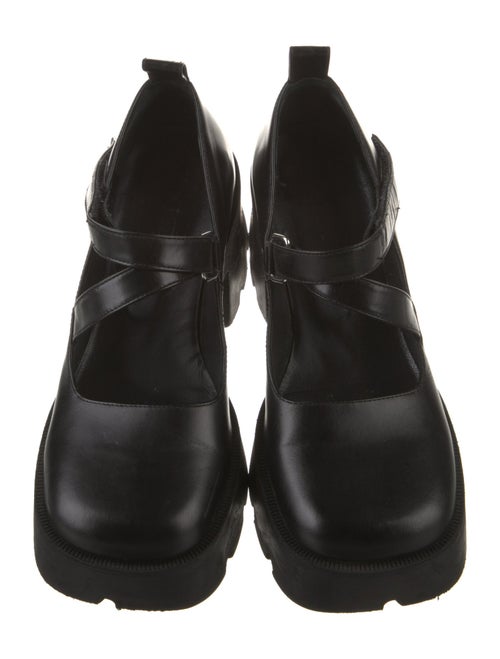 Rodarte Leather T-Strap Pumps