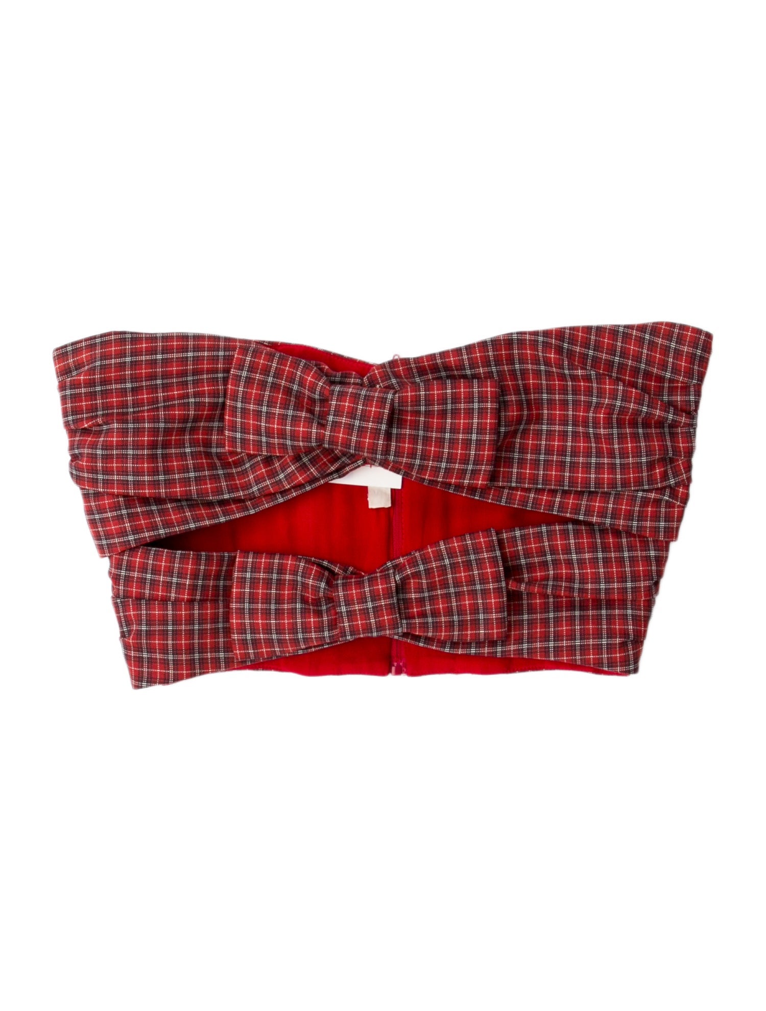 Rodarte Wool Strapless Crop Top