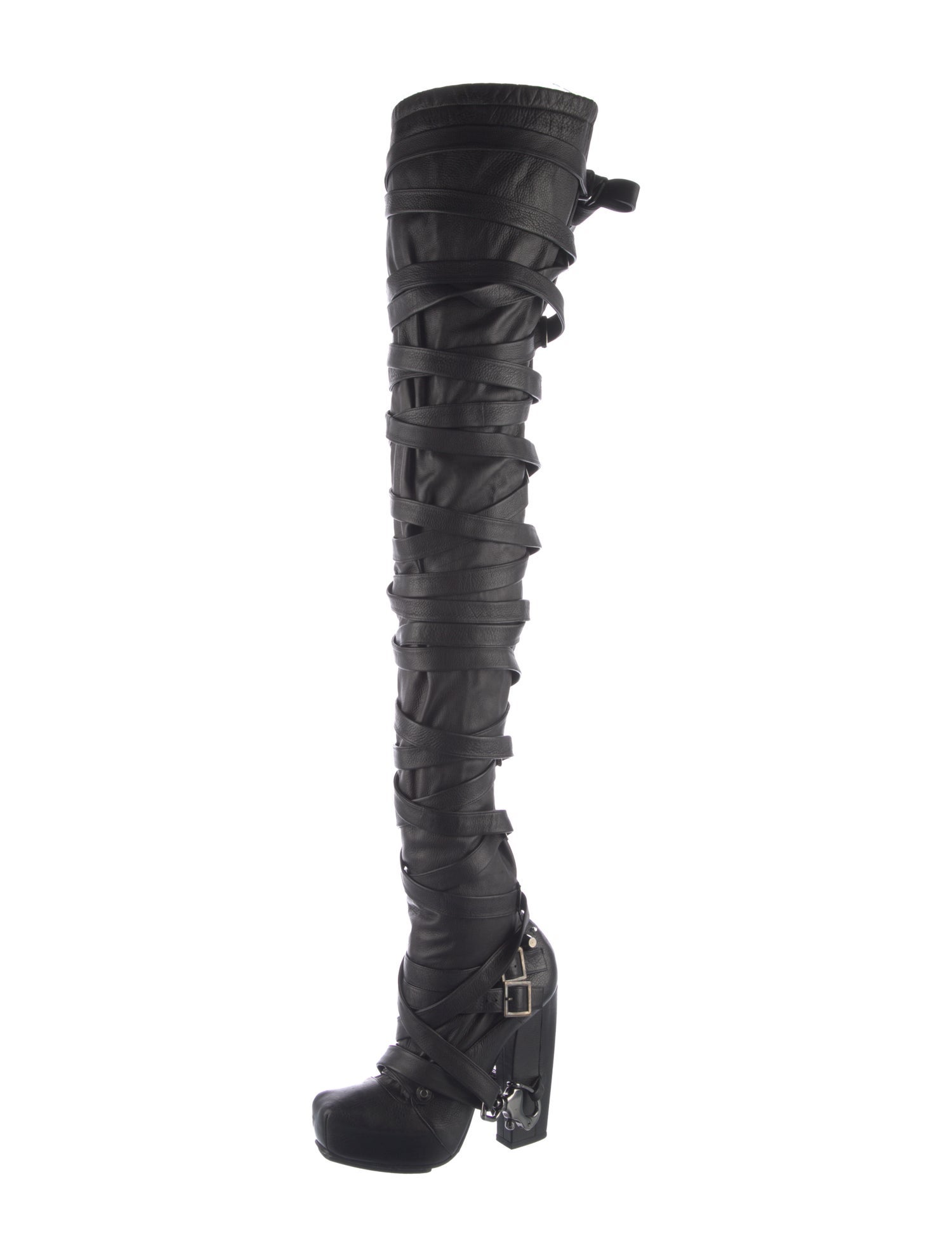 Rodarte Leather Lace-Up Boots